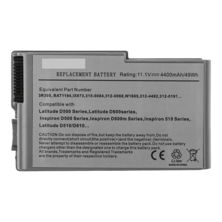 Dell D600 Series Battery – 5200mAh 6-Cell [44]