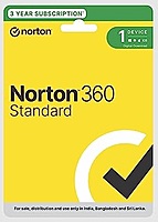 Norton 360 Standard |1 User 3 Year|Total Security for PC, Mac, Android or iOS | PC Cloud Back Up