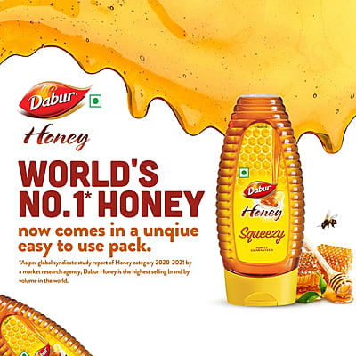 DABUR HONEY SQUEEZY ONE+ONE 225G