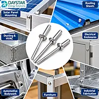 Aluminium Blind POP Rivet 4.0 x 20 mm