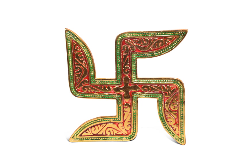 Swastik Hanging Meena Gold Swastik Hanging Meena Gold