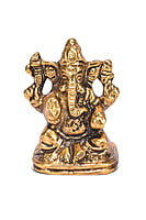 Car Ganesh Gold 4*4.5*2 CM