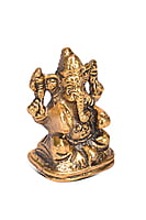 Car Ganesh Gold 4*4.5*2 CM