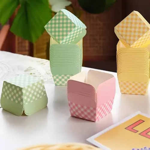 DB Square Multi Color Cups(Pack of 100)