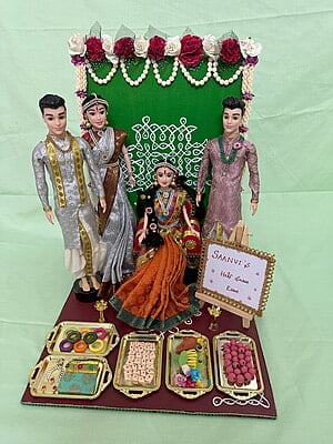 Half Saree Doll Set 7