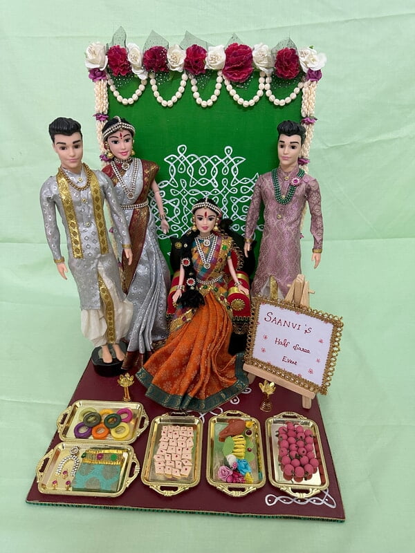 Half Saree Doll Set 7