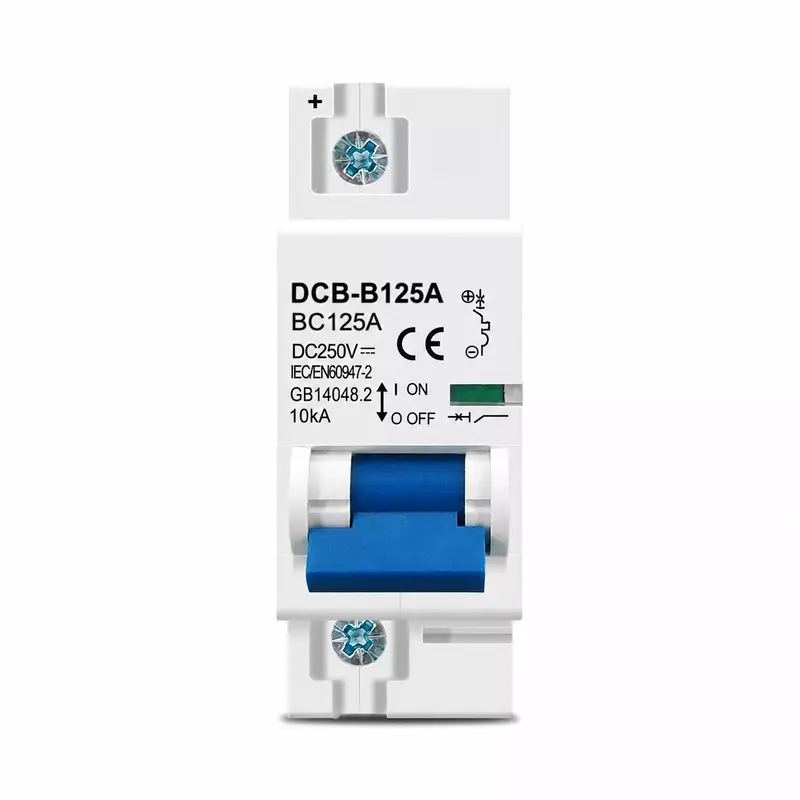 125A 1-Pole DC MCB – 250VB Curve MCB for PV/Solar Systems & Battery | 10kA Breaking Capacity