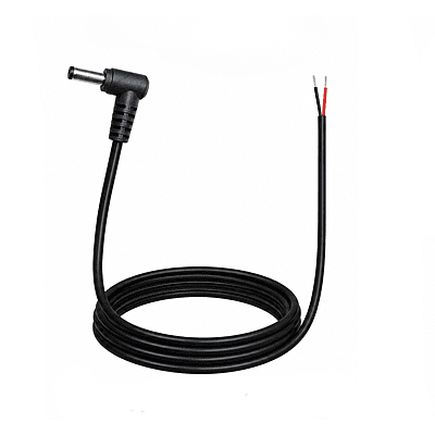 DC Male (4.0x1.2)mm to Pigtail (Open ended) L- shape - 1.2m