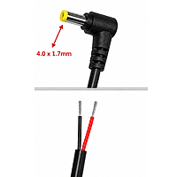 DC Power Cable L-Shape Connector with (4.0X1.7)mm for CCTV Camera DC Power Cable L-Shape Connector with (4.0X1.7)mm for CCTV Camera