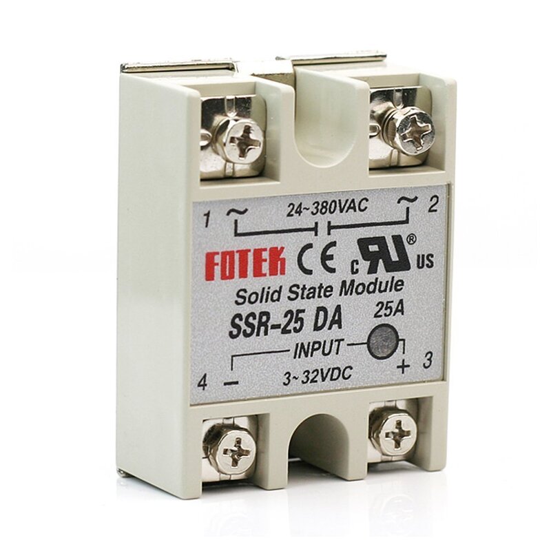 xcluma Solid State Relay SSR-25DA 25A Actually Dc 3-32V To Ac 24-380V SSR 25DA Relay Solid State xcluma Solid State Relay SSR-25DA 25A Actually Dc 3-32V To Ac 24-380V SSR 25DA Relay Solid State