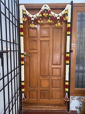 Cloth garland door set 11