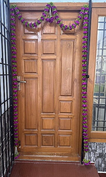 Rose Garland Door Set