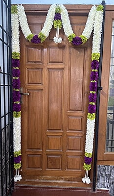 Cloth garland door set 12