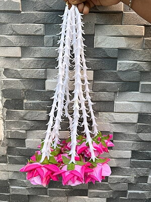 Decor Hanging With Plastic Rose