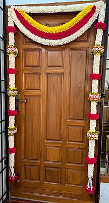 Cloth garland door set 7