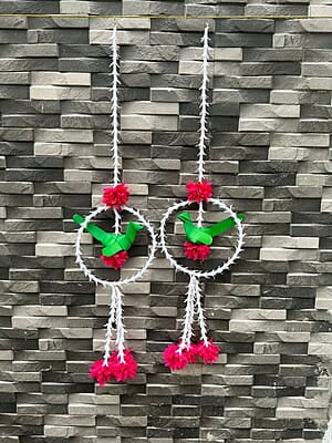 Lilly ring with palm parrot