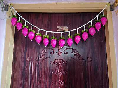 Lotus bud Door garland