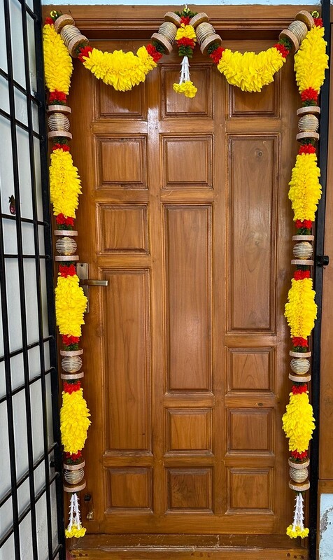 Cloth garland door set 9