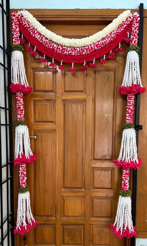 Cloth garland door set 10