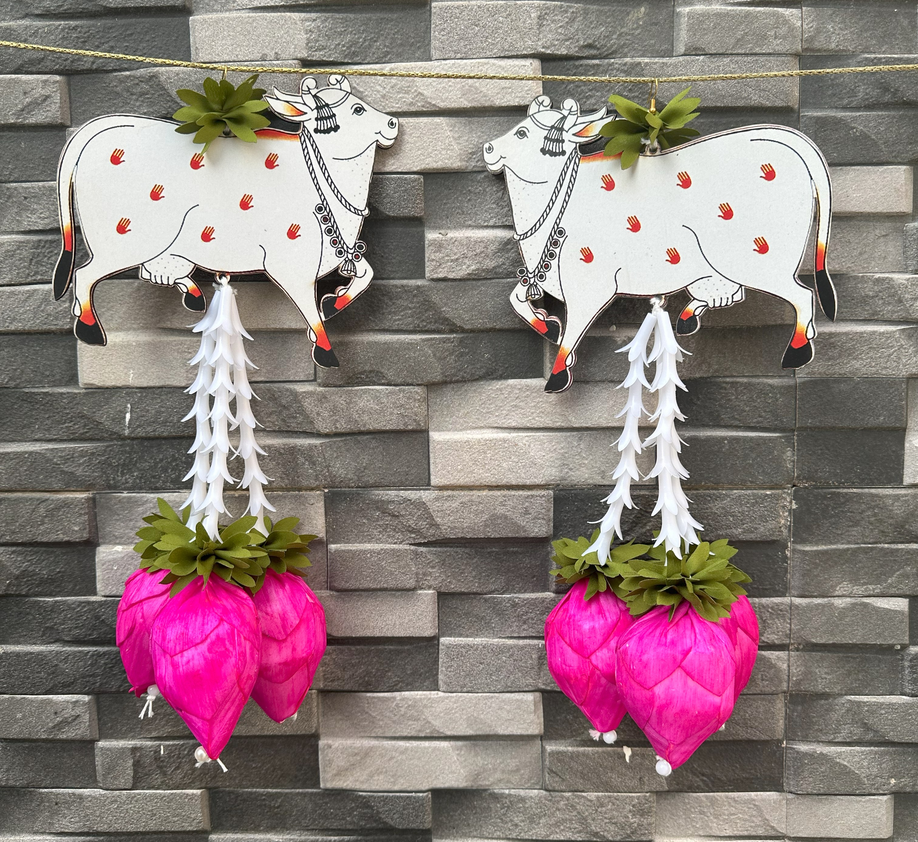Cow cutout hangings