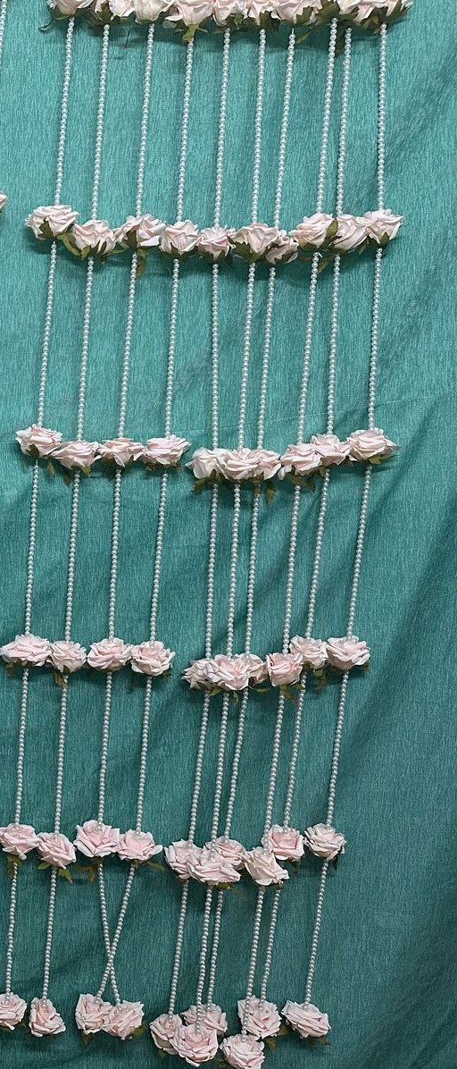 Rose with beads string