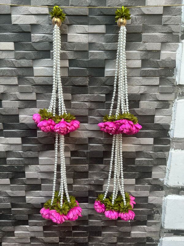 Open lotus flower bunches