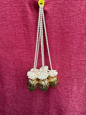 Golden Lotus with beads String