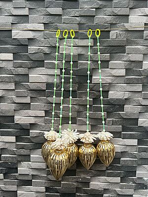 Gold Lotus with plastic bud string