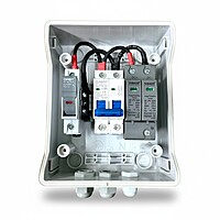 Sibass DCDB Premium IP66 Waterproof – 20A MCB,600V SPD & & Fuse Holder (1 in 1 Out)