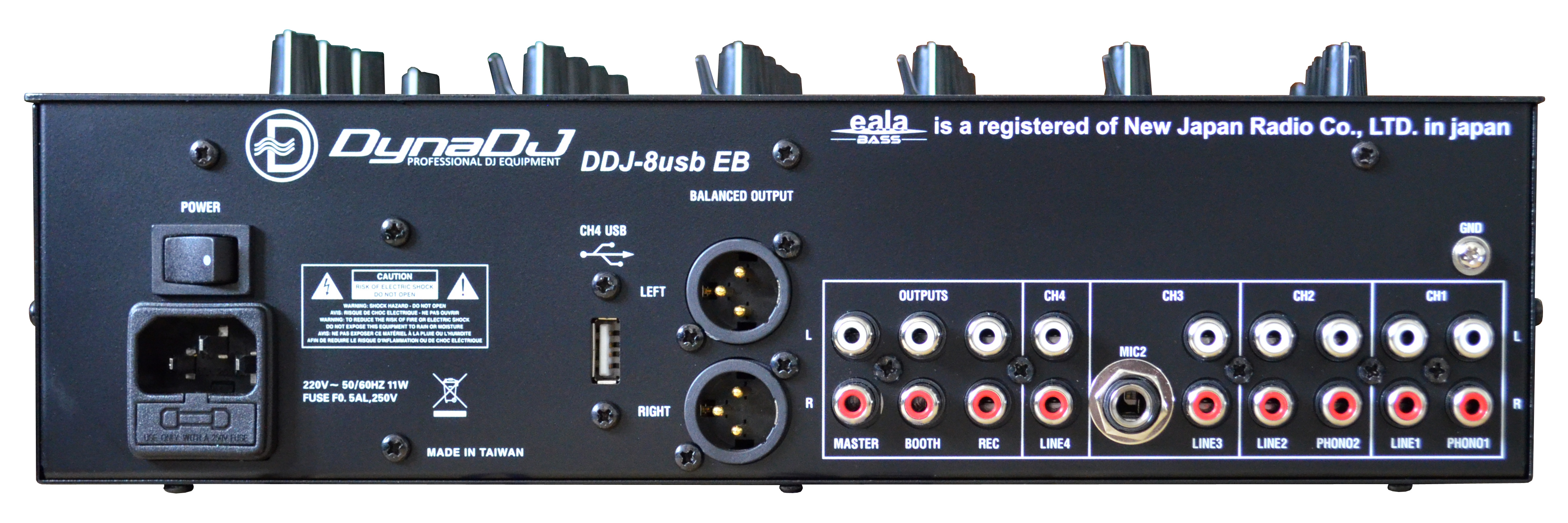 DDJ-8USBEB 4-Ch DJ Mixer with USB & Bass Eala Effects