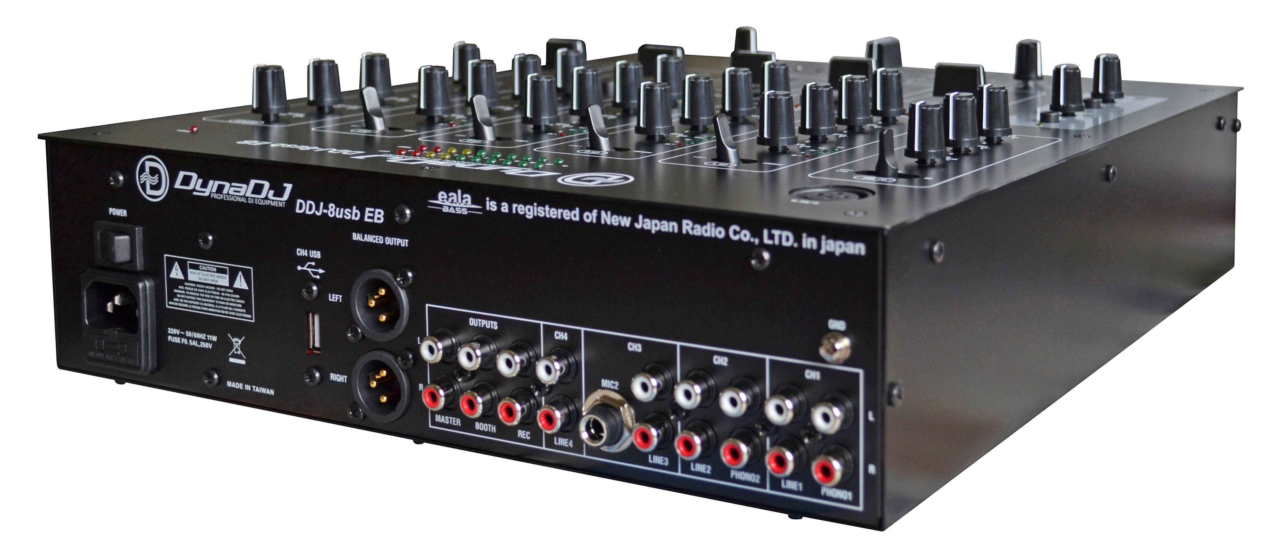 DDJ-8USBEB 4-Ch DJ Mixer with USB & Bass Eala Effects