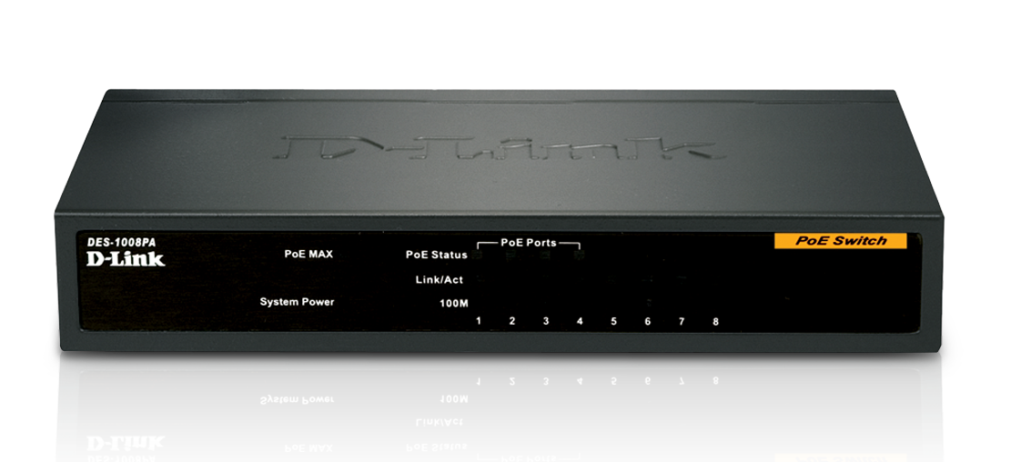 Dlink 4+4 Port POE Switch DES-1008P