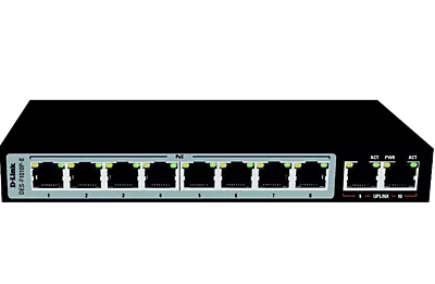 Dlink 8+2 Port POE Switch DES-F1010P-E