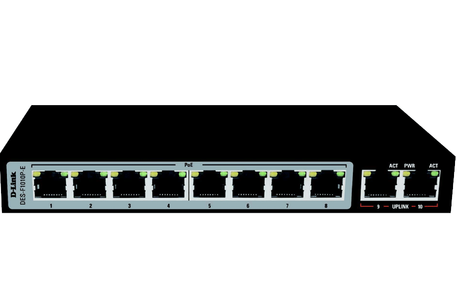 Dlink 8+2 Port POE Switch DES-F1010P-E