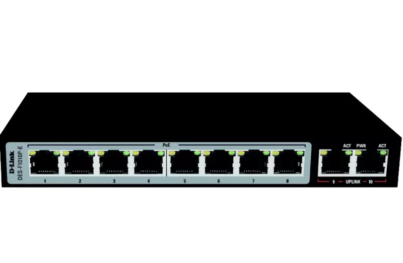 Dlink 8+2 Port POE Switch DES-F1010P-E