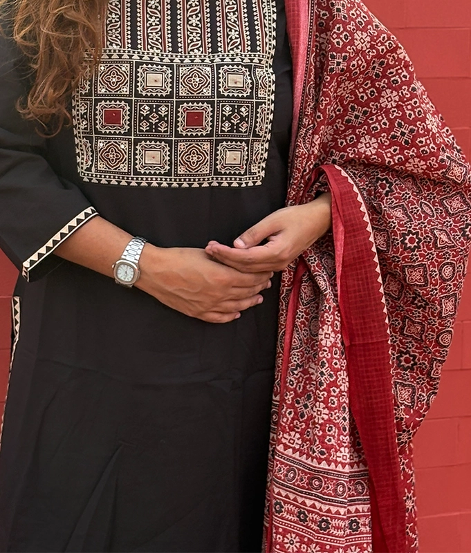 Ajrakh Charm Suit Set