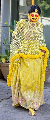 Artificial Netted Shawl