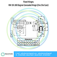 RHI Series Panel Hinges
