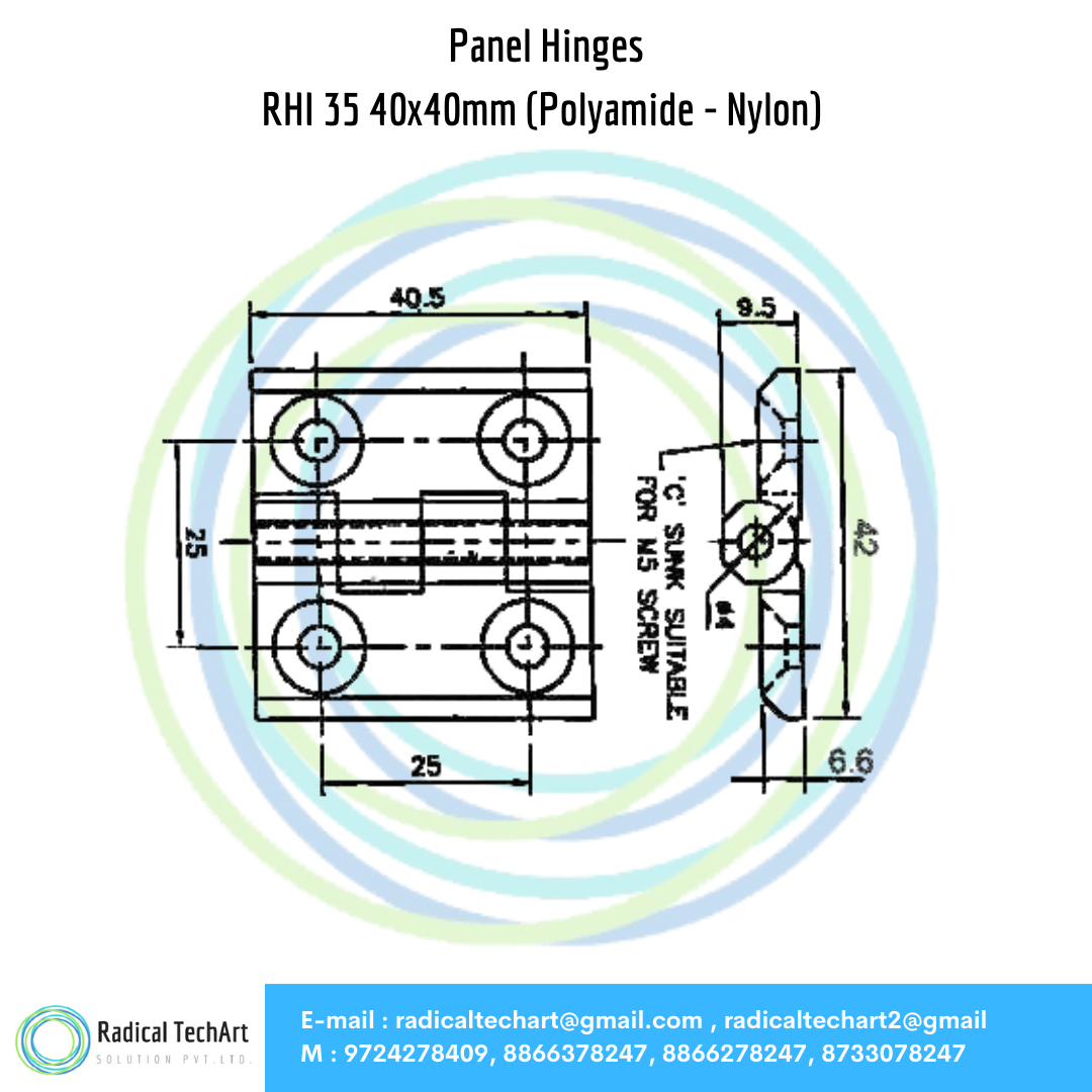 RHI Series Panel Hinges
