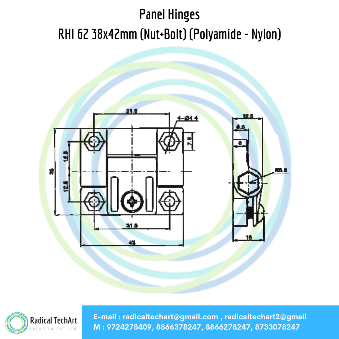 RHI Series Panel Hinges