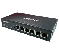 DG-FS1006PF (H/W Ver. A1) – Digisol 6 Port Fast Ethernet Unmanaged Switch with 4 PoE Ports & 2 Uplink Ports