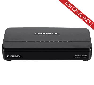 DG-FS1008DG (H/W Ver. C1) – Digisol 8 Port Fast Ethernet Unmanaged Desktop Switch