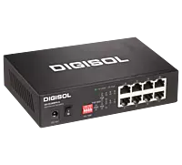 DG-FS1008PH-A (H/W Ver. A1) – Digisol 8 Port Fast Ethernet Unmanaged Switch with 4 PoE Ports