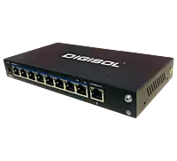 DG-FS1009PF-A (H/W Ver. B1) – DIGISOL Fast Ethernet Unmanaged Desktop Switch with 8 PoE Ports and 1 Uplink Port