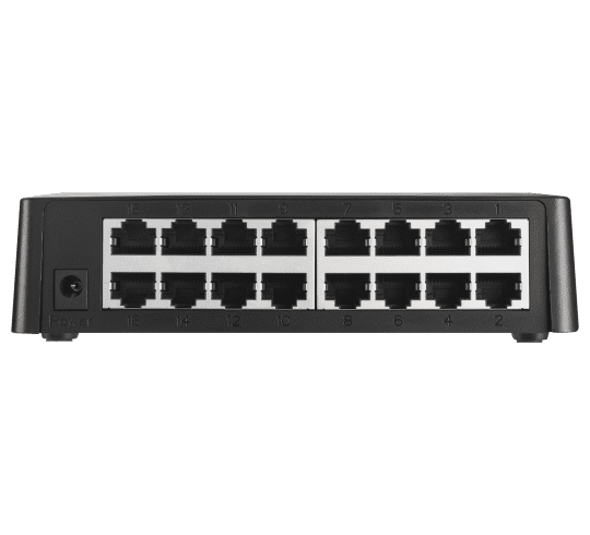 DG-FS1016D-A (H/W Ver. B1) – Digisol 16 Port Fast Ethernet Unmanaged Desktop Switch with External Power Adapter