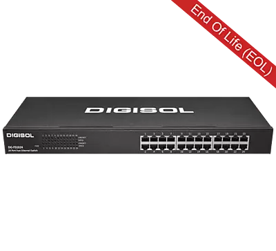 DG-FS1024 – DIGISOL 24 Port Fast Ethernet Unmanaged Switch