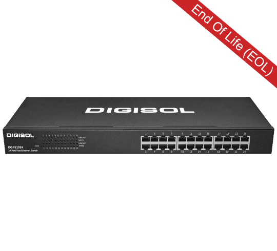 DG-FS1024 – DIGISOL 24 Port Fast Ethernet Unmanaged Switch