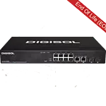 DG-FS1510HPE – Digisol 8 Port Fast Ethernet Lite Managed PoE+ Switch with 2 Gigabit Combo Ports