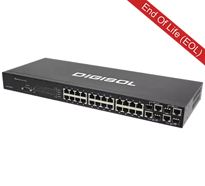 DG-FS4528 – Digisol 24/48 Port Fast Ethernet Layer 2 Managed Switch with 4 Combo Ports