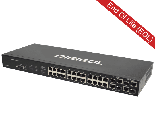 DG-FS4528 – Digisol 24/48 Port Fast Ethernet Layer 2 Managed Switch with 4 Combo Ports